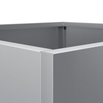 vidaXL Jardinière argenté 32x29x75 cm acier galvanisé