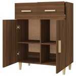 vidaXL Buffet Chêne marron 69 5x34x89 cm Bois d'ingénierie