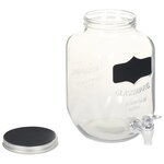 vidaXL 2 Pièces Distributeurs de boissons avec support 2 x 4 L Verre