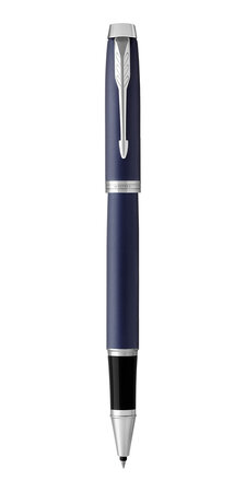 PARKER IM Stylo roller  bleu mat  Recharge noire pointe fine  Coffret cadeau