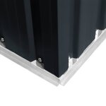 vidaXL Abri de stockage pour jardin Anthracite Acier 204x132x186 cm