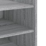 vidaXL Table de chevet sonoma gris 45x50x50 cm bois d'ingénierie