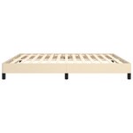 vidaXL Cadre de lit sans matelas crème 160x200 cm tissu