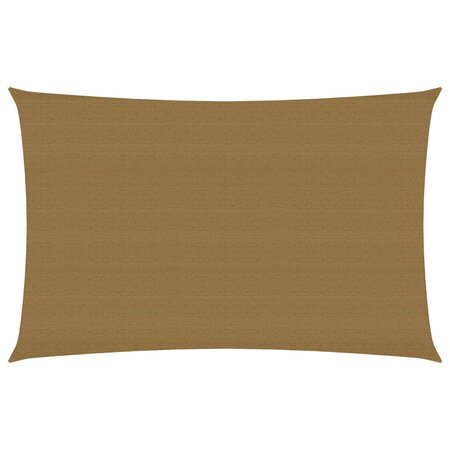 vidaXL Voile d'ombrage 160 g/m² Taupe 2x4 m PEHD