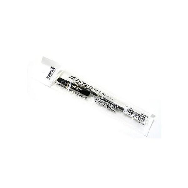 Recharge pour Roller encre Jetstream SXR10 Pointe Moy. 1mm Noir x 12 UNI-BALL