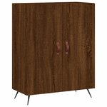 vidaXL Buffet haut Chêne marron 69 5x34x180 cm Bois d'ingénierie