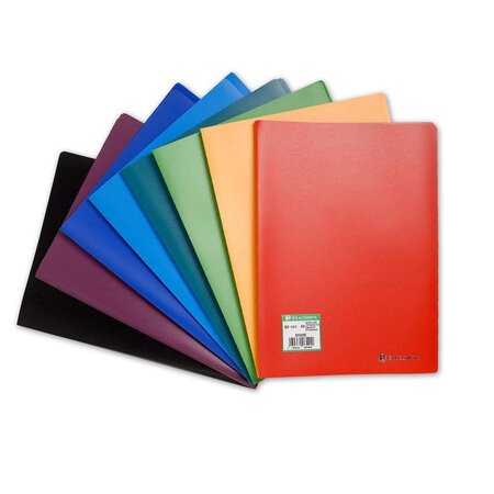 Porte vues prolypro souple grainées opaque 20 vues A4 Couleurs aléatoires EXACOMPTA