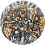 Pièce de monnaie en Argent 5 Dollars g 62.2 (2 oz) Millésime 2024 VIKINGS