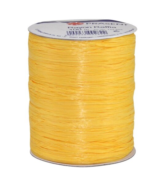 Le raphia kraftel  rayon-raffia 100-m-bobine jaune