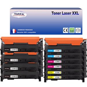 10 Toners compatibles avec Samsung CLT-404S pour Samsung XPress C430W (Noire + Couleur) - T3AZUR