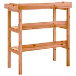 vidaXL Table à plantes avec étagères marron 78x38x82 5cm bois de sapin