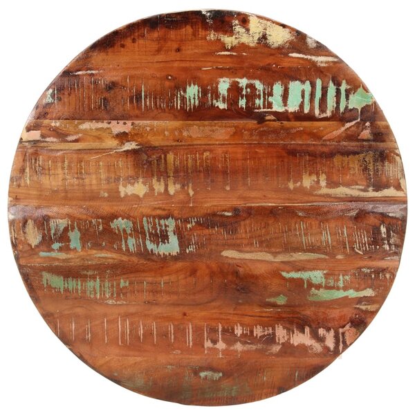 vidaXL Dessus de table Ø 70x2 5 cm rond bois massif de récupération