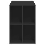 Bureau table poste de travail meuble d'ordinateur informatique étude 102 x 50 x 75 cm bois d'ingénierie noir 02_0023893