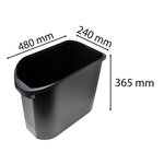 Corbeille papier MODERN'LINE noir EXACOMPTA