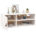 vidaXL Armoire murale Blanc 80x30x30 cm Bois de pin massif