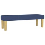 vidaXL Sommier à lattes de lit avec matelas Bleu 140x190 cm Tissu