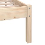 vidaXL Cadre de lit bois de pin massif 100x200 cm