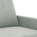 vidaXL Ensemble de canapés 4 Pièces gris clair velours
