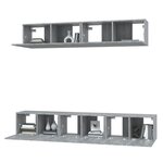 vidaXL Ensemble de meubles TV 5 Pièces Sonoma gris Bois d'ingénierie