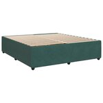 vidaXL Sommier à lattes de lit et matelas Vert foncé 180x200cm Velours