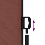 vidaXL Auvent latéral rétractable marron 140x300 cm