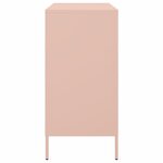 vidaXL Buffet rose 68x39x79 cm acier