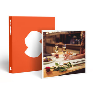 SMARTBOX - Coffret Cadeau Dîner romantique à 3 plats avec coupe de champagne - Gastronomie