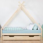 Lit tipi enfant TAHUKA 80 x 180 bleu marine