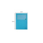 Paquet De 50 Chemises À Fenêtre À Soufflet Super 160g/m2 - 22x31cm - Couleurs Assorties - X 8 - Exacompta