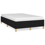 vidaXL Cadre de lit Noir 120x200 cm Tissu