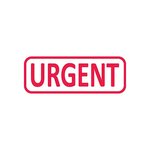 Tampon X-print 4912 Formule Commerciale Texte + Picto 'URGENT' Rouge TRODAT