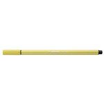 Stylo feutre pen 68  jaune moutarde stabilo