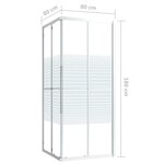 vidaXL Cabine de douche ESG 80x80x180 cm
