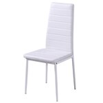 vidaXL Ensemble de table à manger sept pièces noir et blanc