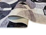 Tapis de salon ROUND 120 x 180 cm - Gris