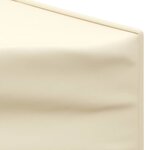 vidaXL Tente de réception pliable avec parois Crème 3x6 m