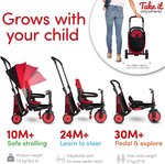 Tricycle Evolutif Pliable STR3 Rouge