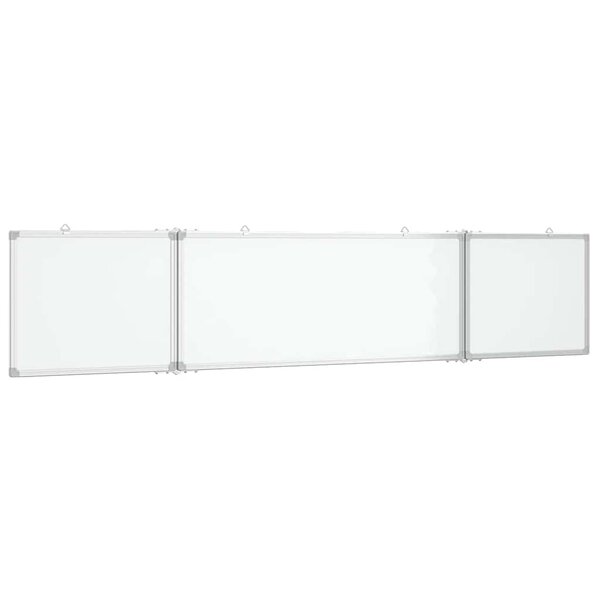 vidaXL Tableau blanc magnétique pliable 200x40x1 7 cm aluminium