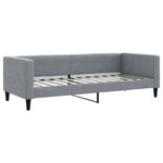 vidaXL Lit de jour avec lit gigogne gris clair 80x200 cm tissu