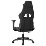 vidaXL Chaise de jeu de massage Noir et camouflage Similicuir
