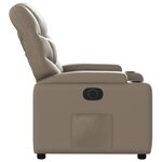 vidaXL Fauteuil inclinable électrique Cappuccino Similicuir