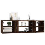 vidaXL Étagère murale chêne fumé 102x30x29 cm bois d'ingénierie