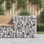 vidaXL Panier de gabions argenté 70x70x65 cm fer galvanisé
