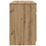 Bureau vidaXL Artisan Chêne 140x49x76 cm Bois d'ingénierie