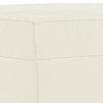 vidaXL Repose-pied Crème 60x50x41 cm Velours