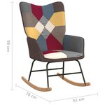 vidaXL Chaise à bascule Patchwork Tissu