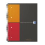 NOTEBOOK A4+ spiralé 160 pages petits carreaux gris OXFORD
