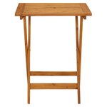 vidaXL Ensemble de bistro 3 Pièces motif de feuilles tissu et bois massif