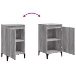vidaXL Tables de chevet 2 Pièces sonoma gris 40x35x70cm bois d'ingénierie