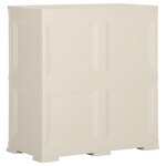 vidaXL Armoire plastique 79x43x85 5 cm design bois glace à la vanille